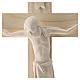 Crucifix in Romanesque style, natural Valgardena wood s2