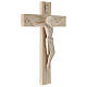 Crucifix in Romanesque style, natural Valgardena wood s4