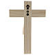 Crucifix roman bois naturel Valgardena s5