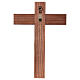 Crucifix in Romanesque style, patinated Valgardena wood s5