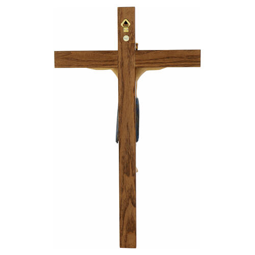 Crocefisso di Altenstadt romanico legno Valgardena Ant. Gold 7