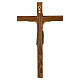 Crocefisso di Altenstadt romanico legno Valgardena Ant. Gold s7