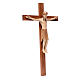 Crucifixo de Altenstadt românico madeira Val Gardena pátina múltipla s3