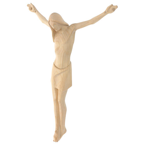 Corpo di Cristo corpus stilizzato legno Valgardena naturale cera 4