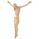Corpo di Cristo corpus stilizzato legno Valgardena naturale cera s4