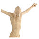 Corpo di Cristo corpus stilizzato legno Valgardena naturale cera s5