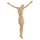 Corpo di Cristo corpus stilizzato legno Valgardena naturale cera s7