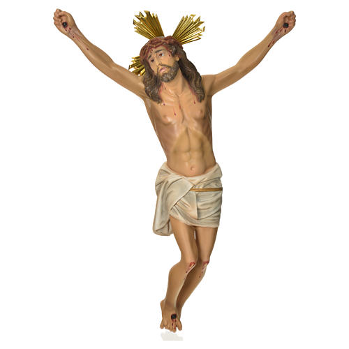 Cuerpo de Cristo "agonía", pasta de madera 50cm decoración elega 1