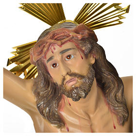 Corpo de Cristo Agonia pasta de madeira 50 cm acab. elegante