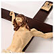 Crucifixo 200 cm Cruz Madeira, Corpo de Cristo Resina Fontanini s7