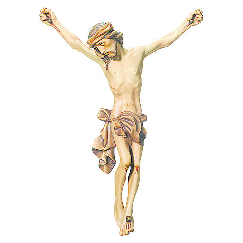 Leib Christi aus Grödnertal Holz braunfarbig 1