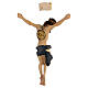 Body of Christ painted wood, blue drape s4