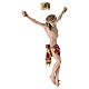 Body of Christ painted wood, red drape s7