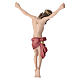 Body of Christ painted wood, red drape s8