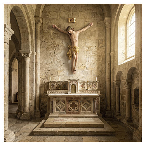 Corpo de Cristo madeira pintada pano folha de ouro 4