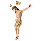 Corpo de Cristo madeira pintada pano folha de ouro s5