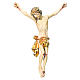 Body of Christ painted wood, gold foil drape s1
