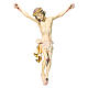 Crucifix in painted wood with white drape s1