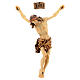 Body of Christ painted wood, brown shades drape s2