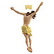 Body of Christ painted wood, gold leaf drape s7