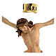 Body of Christ painted wood, white and gold drape s4