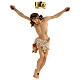 Body of Christ painted wood, white and gold drape s1