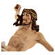 Body of Christ painted wood, white and gold drape s2