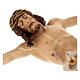 Body of Christ painted wood, white and gold drape s6