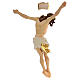 Body of Christ painted wood, white and gold drape s7
