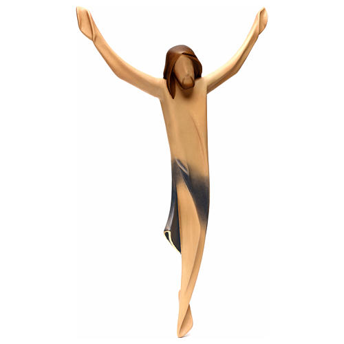 Cuerpo de Cristo moderno madera arce pintada 3