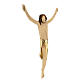 Body of Christ in maple wood with gold drape s4