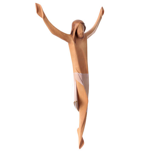 Body of Christ in maple wood with white drape 4