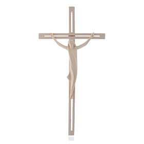 Cuerpo de Cristo en madera de arce natural cruz madera fresno