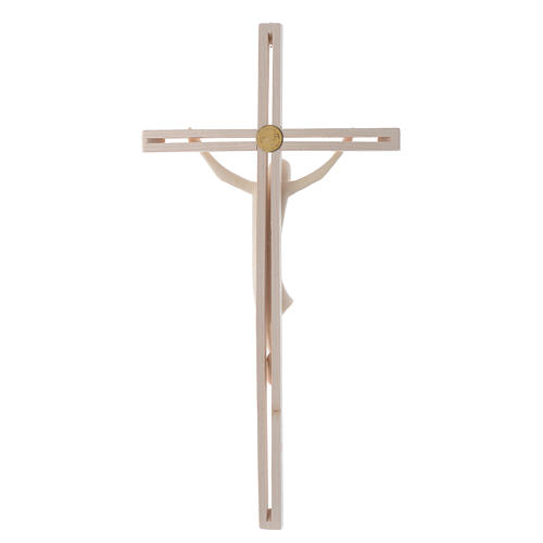 Body of Christ in natural maple wood with cross in ash 2