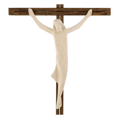 Body of Christ in natural maple wood with cross in ash wood 2