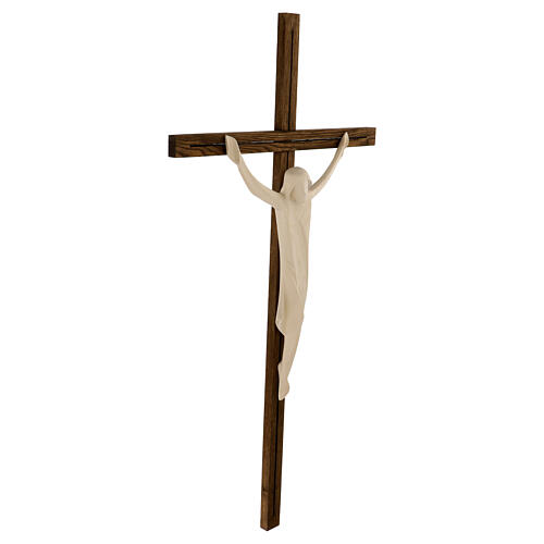 Body of Christ in natural maple wood with cross in ash wood 5