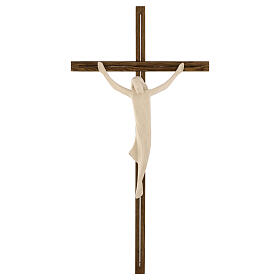Corpo di Cristo legno naturale acero su croce in legno frassino