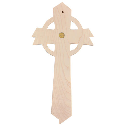 Cruz Betlehem madera de arce natural 6
