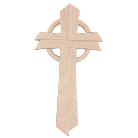 Croix Betlehem bois d'érable naturel
