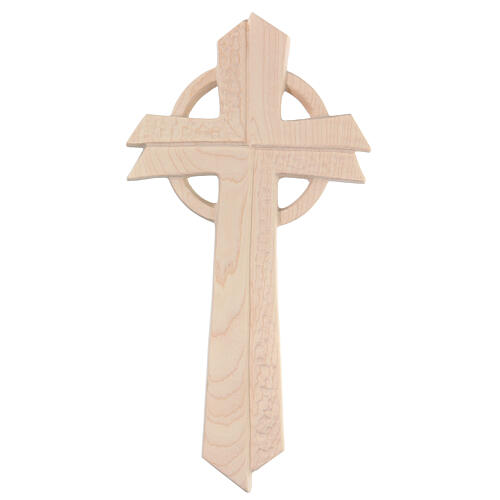 Croix Betlehem bois d'érable naturel 1