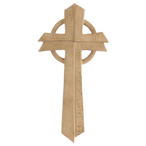 Croce Betlehem in legno d'acero patinato chiaro 1