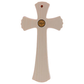 Cruz de Betlehem cor madeira de bordo natural