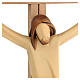 Cuerpo de Cristo moderno madera arce en cruz de madera fresno s2