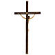Kruzifix Eschenholz stilisierter Leib Christi weissen Tuch s3