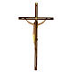 Body of Christ with cross in ash wood with golden drape s5