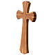 Cruz madera de arce con distintos  colores y  tonalidades marrones s2