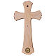 Cruz madera de arce con distintos  colores y  tonalidades marrones s3