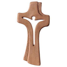 Cruz Belén de madera arce patinada clara