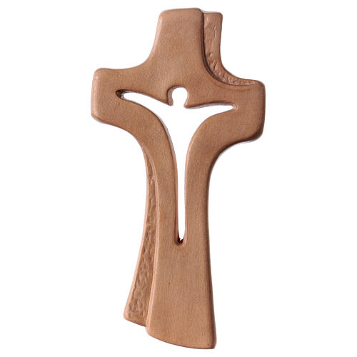 Croce Betlehem in legno acero patinato chiaro 1