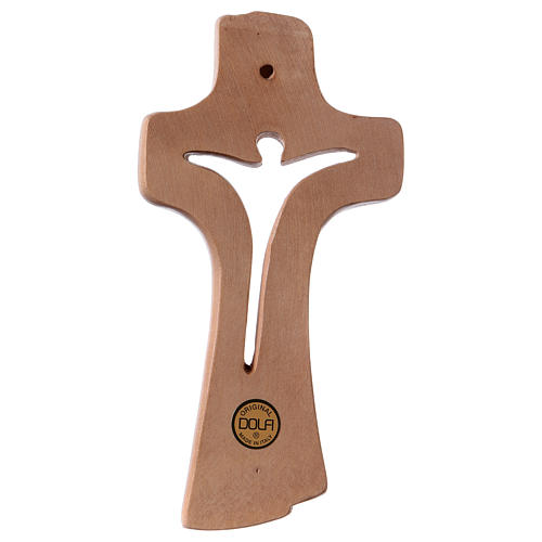 Croce Betlehem in legno acero patinato chiaro 3